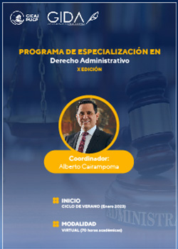 Programa de Especialización en Derecho Administrativo: X Edición