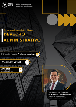 Programa de Especialización en Derecho Administrativo 2025 - II